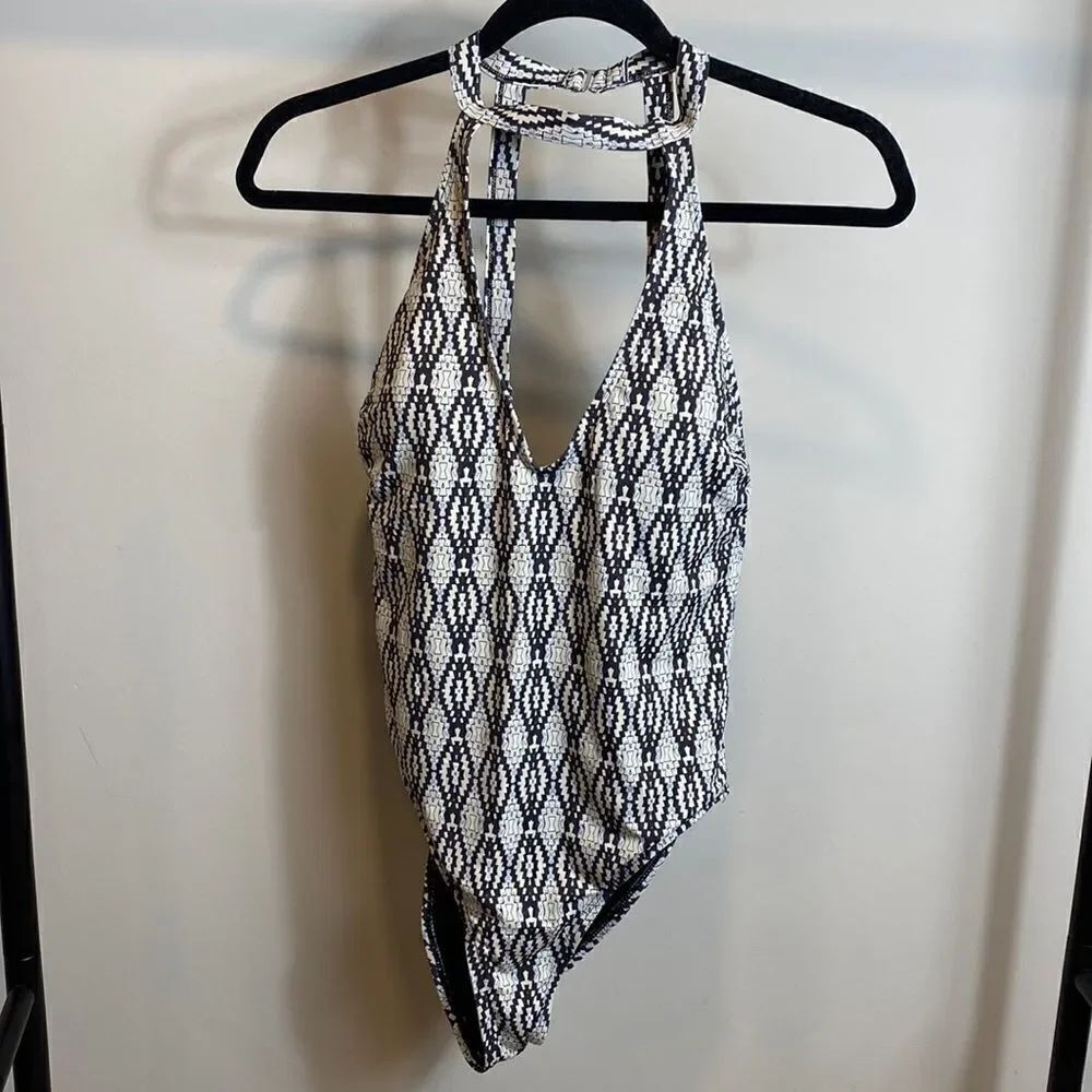 TiniBikini halter neck adjustable straps one piece size L